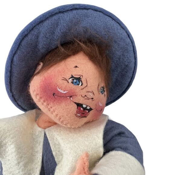 Vintage 90s Annalee Pilgrim Doll Set Girl Boy Holiday Decor - Picture 3 of 9